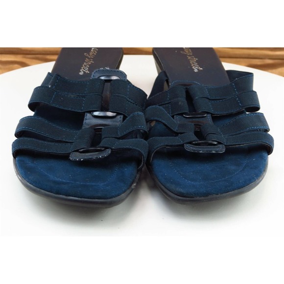 Easy Street Sz 8 M Blue‎ Slide Synthetic Women Sandals - Picture 2 of 8